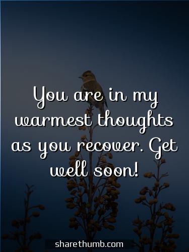 wishing you a speedy recovery